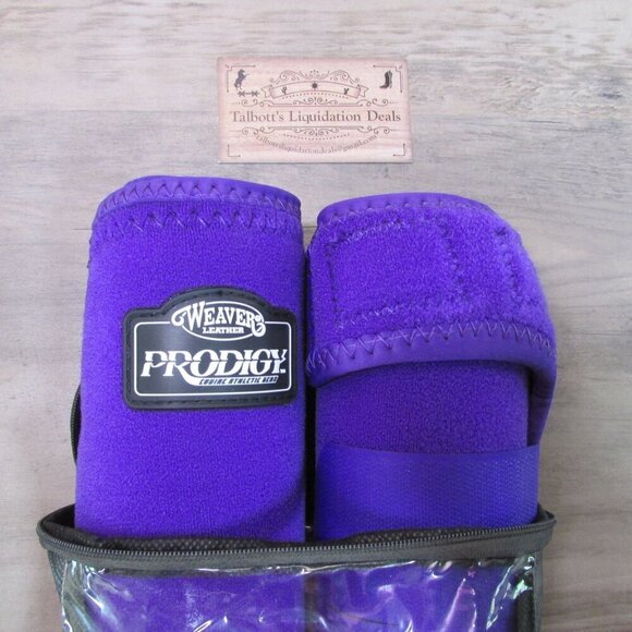 Weaver Leather Prodigy Performance Athletic Front Boots Purple Large 36-4287-S6 - Picture 3 of 3